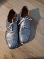 Damenschuhe Silber 39, echtes Leder Frankfurt am Main - Eckenheim Vorschau