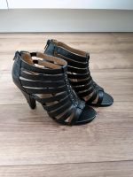 Schwarze High Heels, Riemchen Sandaletten Gr. 37 Sachsen - Sehmatal-Sehma Vorschau