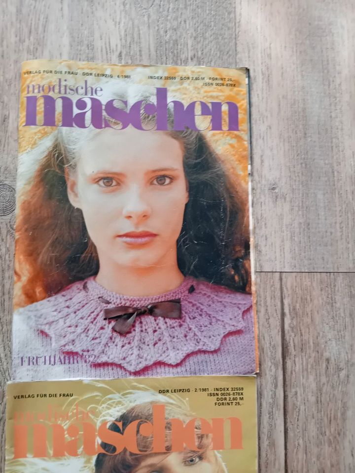 Magazin Modische Maschen DDR Strickvorlagen Schnittmuster Heft in Bernau