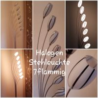 Halogen Stehleuchte 7 flg Glas Opal weiß/d‘braun gemustert H180cm Nürnberg (Mittelfr) - Großreuth b Schweinau Vorschau