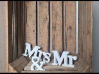 ❤️Mr. & Mrs. Aufsteller Holz Verleih Hochzeit Deko Niedersachsen - Wilsum Vorschau