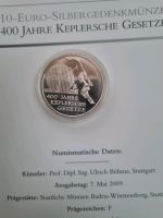 10 Euro Gedenkmünze 925'Silber 400 JAHRE KEPLERSCHE GESETZE Baden-Württemberg - Neckarsulm Vorschau