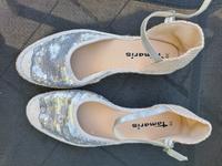 Sandalen Pailletten silber von TAMARIS Baden-Württemberg - Nürtingen Vorschau