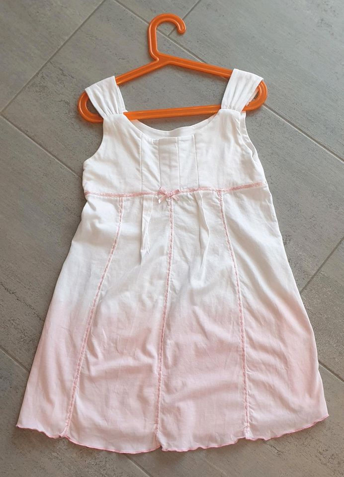 NEU! Gr. 128 Sommerkleid schick Topolino Ernstings rosa weiß in Mühlheim am Main