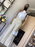 Massimo Dutti Leinenhose, creme/beige Hessen - Viernheim Vorschau