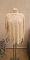 Pullover Shirt Pulli langarm Perlen Creme weiss beige Sommer C&A Sachsen-Anhalt - Burg Vorschau
