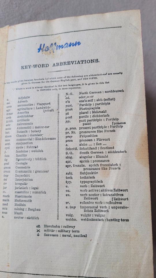 1946 Krieg Wörterbuch GERMAN DICTIONARY Kriegsgefangenschaft 1946 in Immenstadt