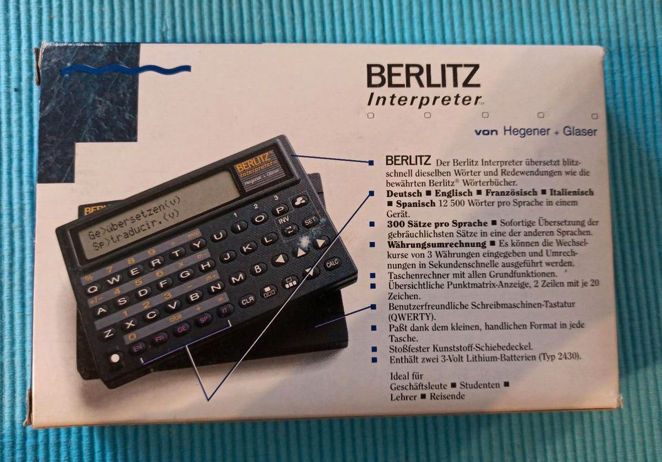 Übersetzer Berlitz Re 1990 zu verschenken in Rühen