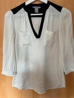 Bluse H&M, weiß/schwarz, XS/34 Nordrhein-Westfalen - Rhede Vorschau