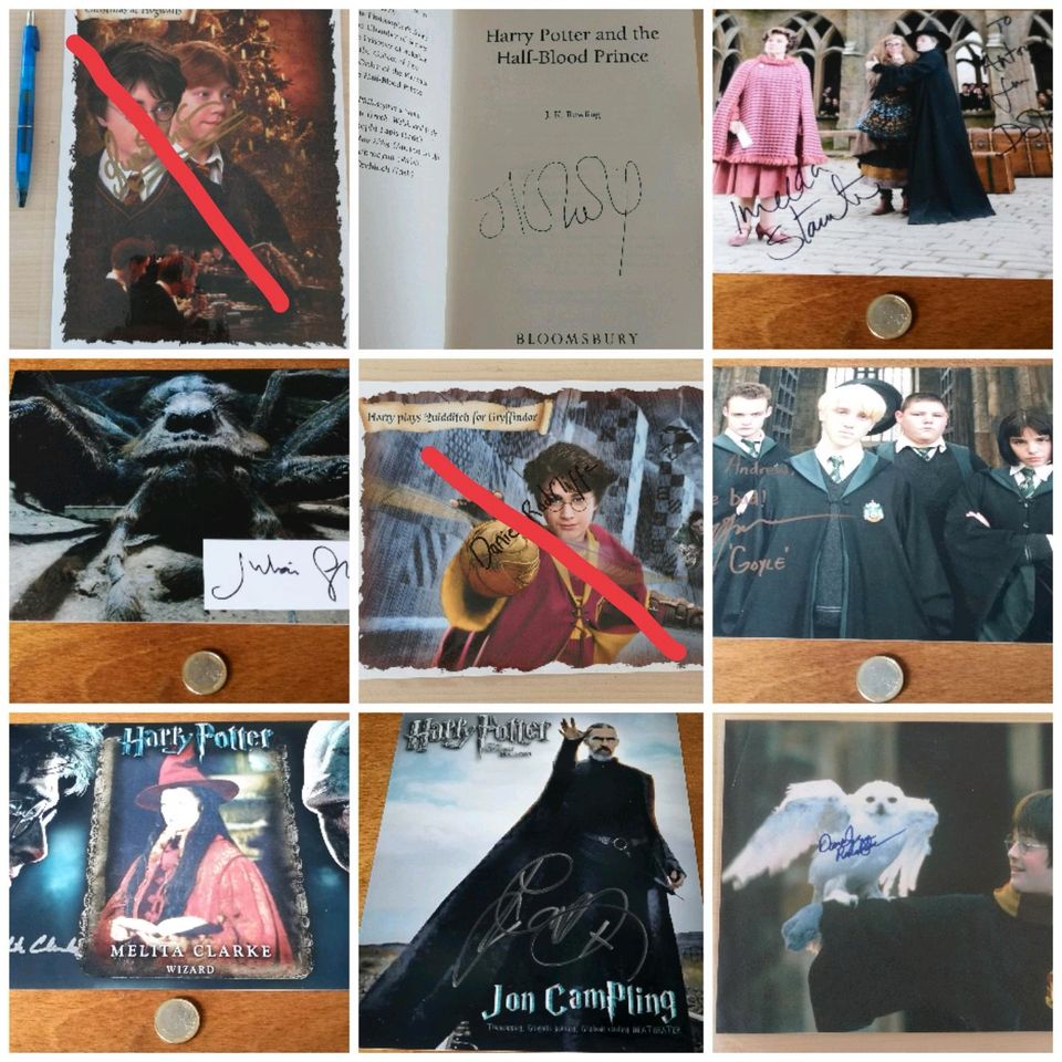 Film Requisiten Sammlung Harry Potter signiert Geschenk Autogramm in Harburg (Schwaben)