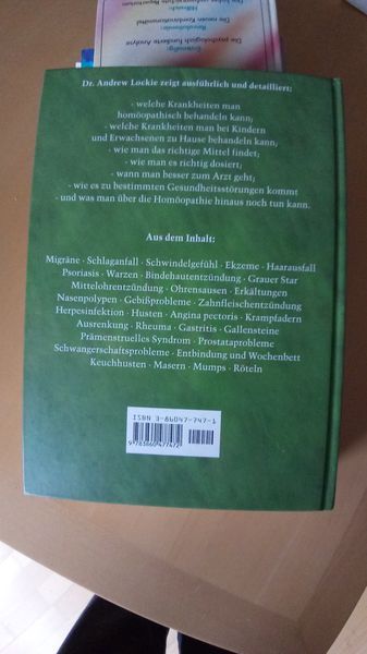Homöopathie-Handbuch (geb.) v. Dr. Andrew Lockie in Bad Kreuznach