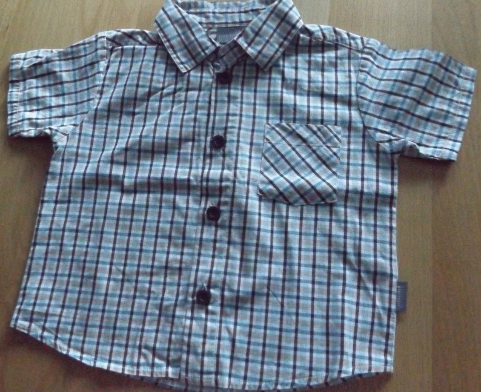 3 schöne Hemden Kurzarmhemden Gr.74-80 Sanetta / Schiesser *TOP* in Velden