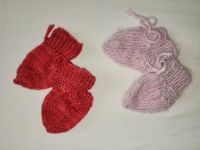 NEU 2 Baby Wollsocken ❤️Neugeborenen Socken rot rosa Wolle Schuhe Frankfurt am Main - Bornheim Vorschau