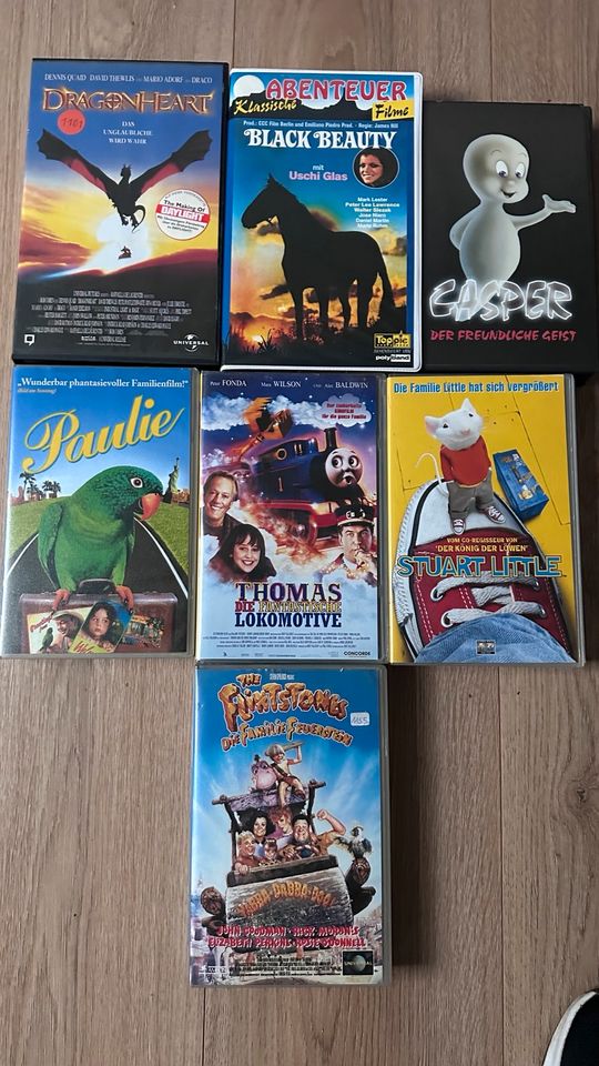 Videokassetten VHS 64 Stück Western Klassik Kinder Abenteuer Tier in Weinböhla