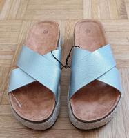Pantolette Größe 39 Silber Aachen - Aachen-Mitte Vorschau