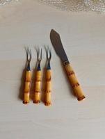 DDR⚜️Besteck mit Bambus Optik Holz Griff Sachsen - Lengenfeld Vogtland Vorschau