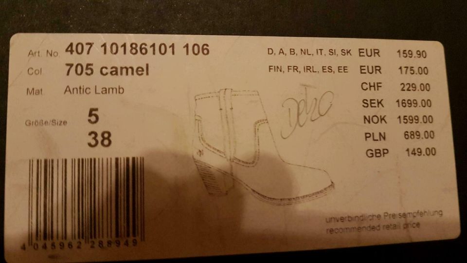 Stiefeletten Camel Marc O'Polo Gr.38 in Berlin