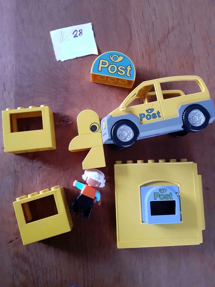 Lego duplo Nr. 28 Postauto Figuren Fenster Fahrzeug Mensch in Augsburg