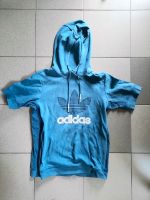 Adidas Sweatshirt T Shirt Hoodie kurzarm Kapuze Gr.M blau Niedersachsen - Cuxhaven Vorschau
