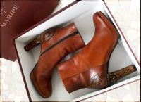 Maripe Damen Plateau Stiefelete UVP 259 Leder Cognac Braun 39 Neu Nordrhein-Westfalen - Menden Vorschau