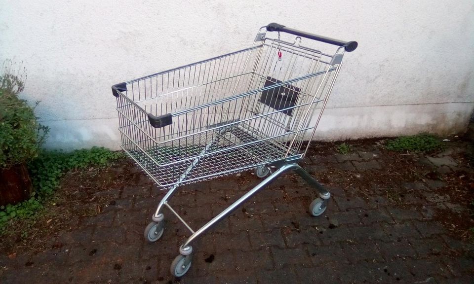 Großer Einkaufswagen aus Stahl in Ingolstadt