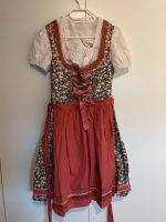 Midi-Dirndl Marjo Gr. 36 Blumenmuster rosa schwarz Nordrhein-Westfalen - Burbach Vorschau