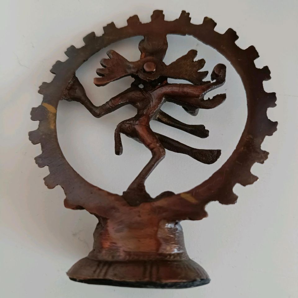 Antik Messing Gott Shiva Nataraja Idol Figur in Iserlohn