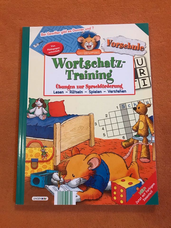 Vorschulbuch “Wortschatztraining“ Leo Lausemaus, neu in Hamburg