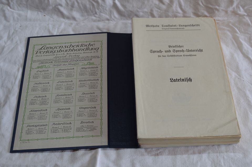 Original-Methode Toussaint-Langenscheidt Lateinisch Kurs I und II in Rudolstadt