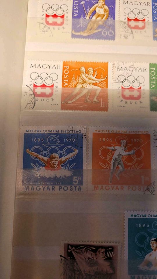 VerVerschiedenen Briefmarken von MAGYAR  Olympiade 1964 +1895 + in Frankfurt am Main