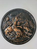 DDR runder Wandteller Wandbild "Des Hirsches Tod" Jagdmotiv Jäger Bayern - Neustadt a. d. Waldnaab Vorschau
