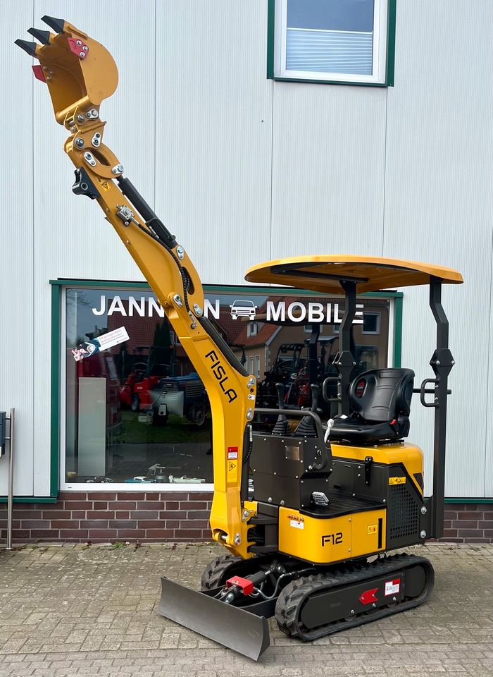 Minibagger FISLA F12 3 Zylinder Yanmar / Knickarm / inkl MwSt. in Bad Zwischenahn