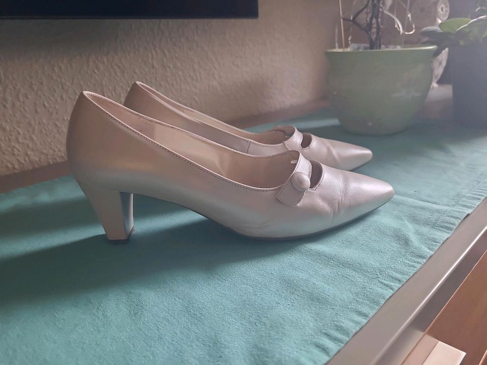 Braut-Hochzeitsschuhe, Gabor echt Leder Pumps, Gr.51/2 in Berlin