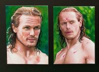 Outlander Sketch Card Zeichnung Sammelkarte Trading Card Jamie Bayern - Allershausen Vorschau