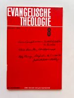 Evangelische Theologie 8/1968  -Conzelmann - Haendler - Lange Dortmund - Innenstadt-Ost Vorschau