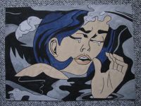 Gemälde in der Art nach Roy Lichtenstein - "Ertrinkendes Mädchen" Thüringen - Bad Sulza Vorschau