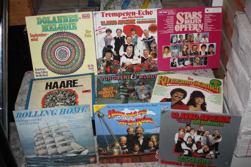 Schlager, Volksmusik 60er 70er Jahre 19 Stück Schallplatten Vinyl in Haan