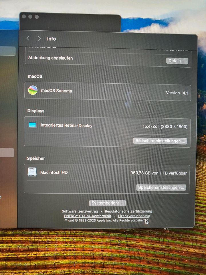 MacBook Pro 2018 (A1990) i9 2,9 GHz 1TB SSD in Augsburg