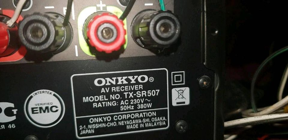 ONKYO TX-SR 507 5×Boxen Subwoofer in Dortmund