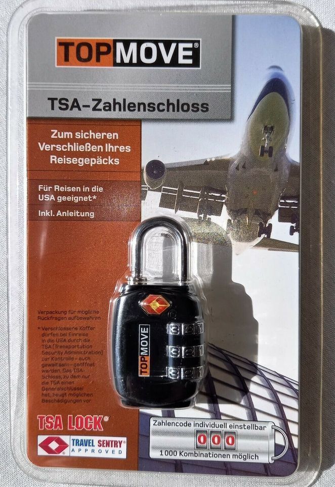 2 x TSA Kofferschloss Gepäckschloss Urlaub Reise Zahlenschloss in Blomberg