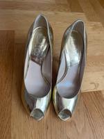 goldene Dior Peeptoe-Pumps in Größe 38 Berlin - Steglitz Vorschau