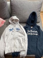 2 Hollister Hoodie Pullover Sweatjacke L Weiß Blau Hessen - Einhausen Vorschau