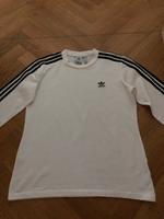 Adidas langarm Shirt weiß mit schwarzen Streifen Nordrhein-Westfalen - Pulheim Vorschau