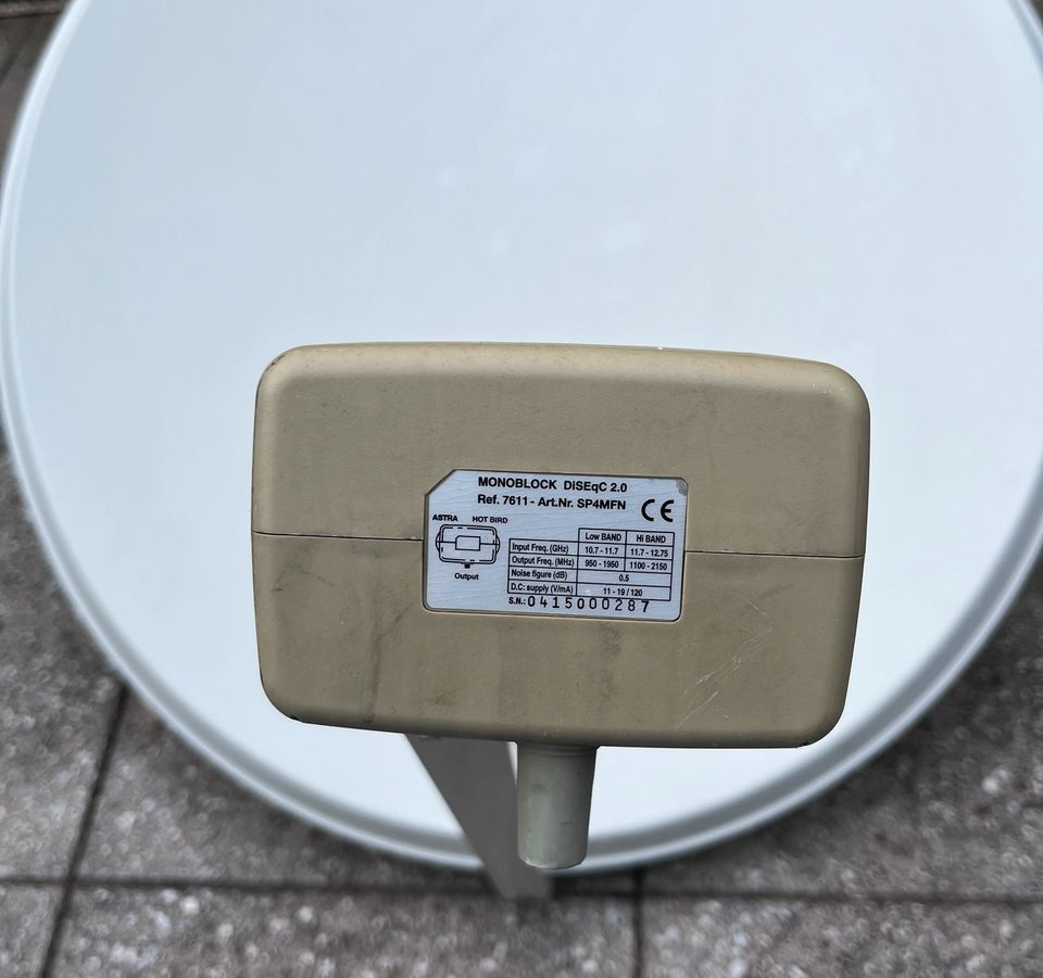 Satelliten Schüssel, 80 cm, Monoblock LNB in Nagold