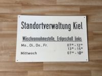 Großes Bundeswehr Schild Standort Kiel Wäschekammer Schleswig-Holstein - Kiel Vorschau