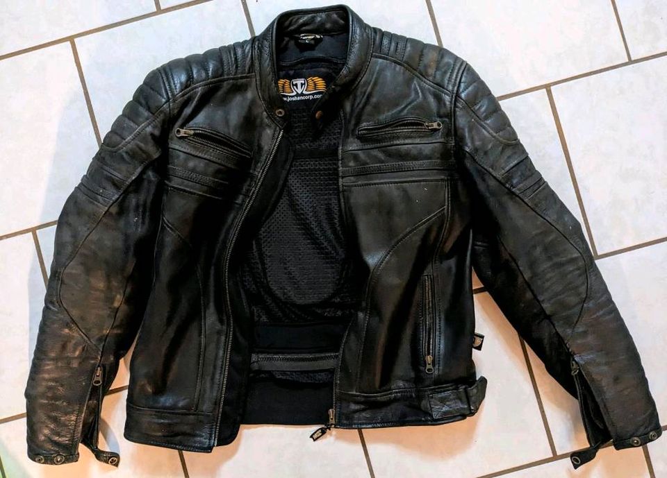 Joshancorp Leder Motorradjacke braun Größe L in Essen