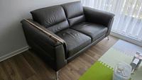 Ledersofa 2er schwarz 160x97 Düsseldorf - Pempelfort Vorschau