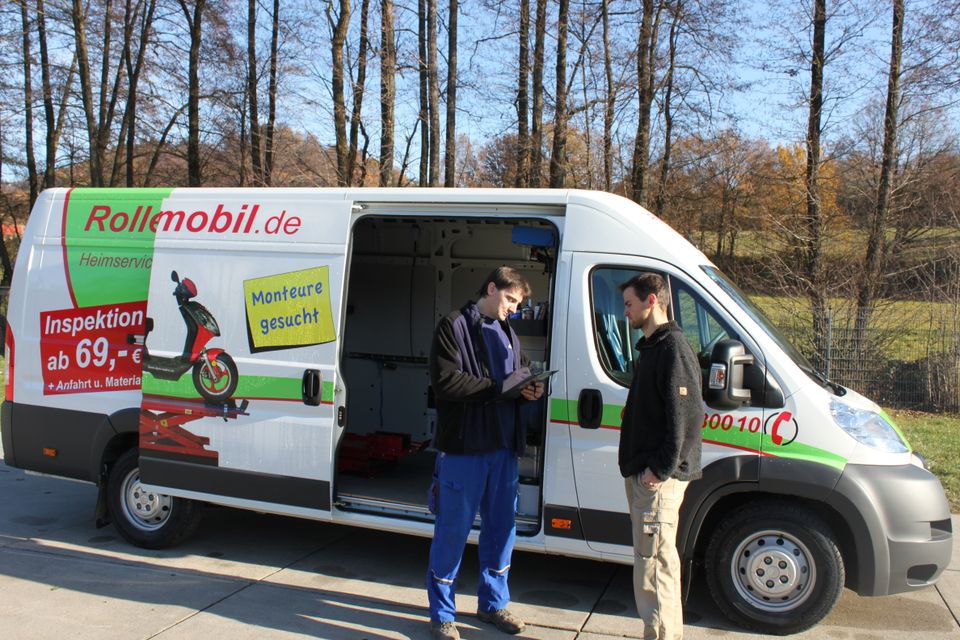 Kundendienst Home Service Mobil Barton Schaltmoped Euro 5 in Lindenfels