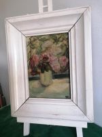 Impressionistisches Bild Gemälde signiert Ölgemälde Rosen Vintage München - Bogenhausen Vorschau