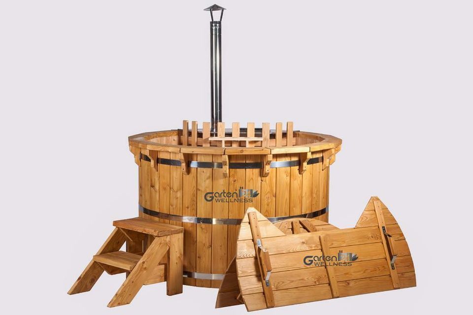 ❗TOP❗ -150 EUR Rabatt Badetonne Badefass Badezuber Badebottich HotTub Hotpot Holz in Tübingen